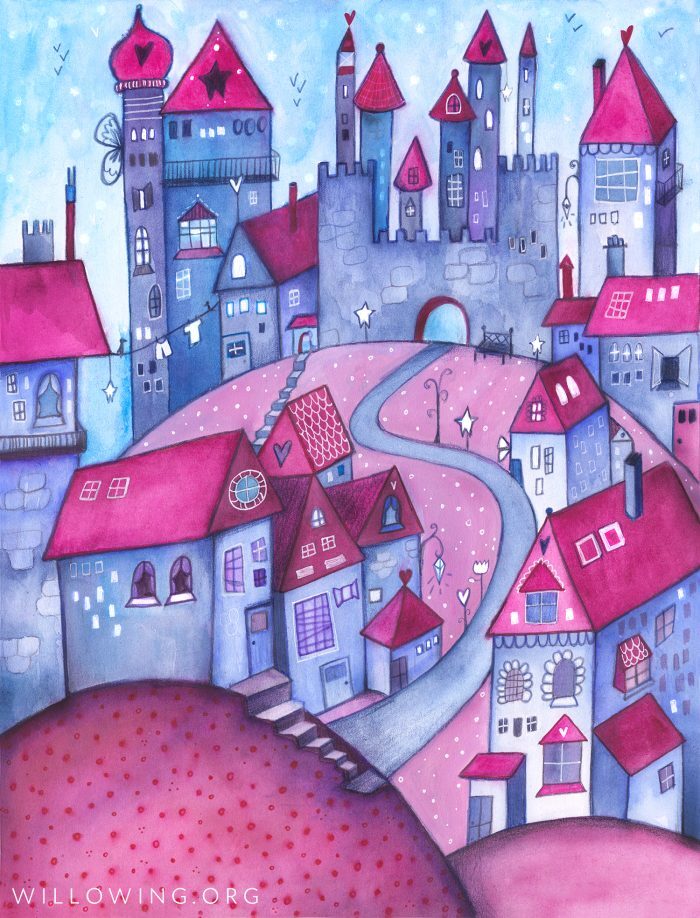 Happy Houses - Original Painting