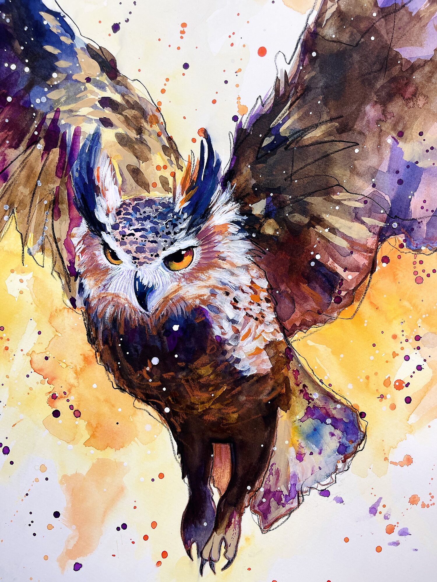 Owl Power - Original Painting