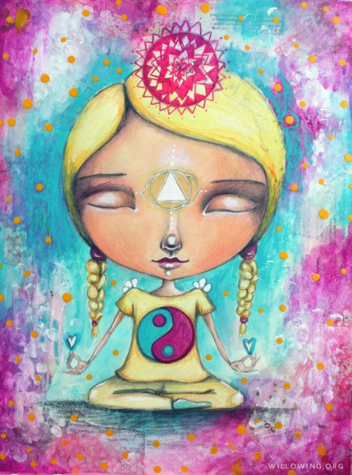 Meditation Girl - Original Painting