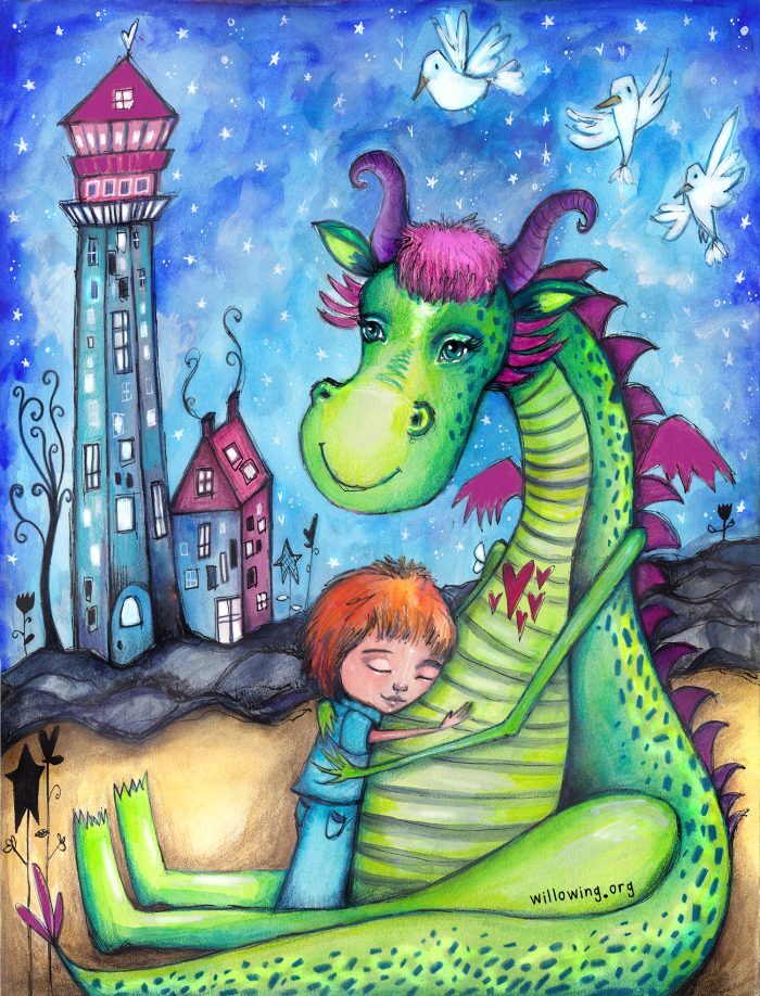 Elliot the Dragon - Original Painting
