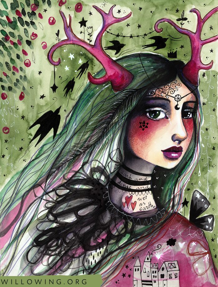 As Earth Nymph - Original Painting