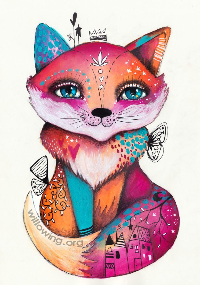 Quirky Foxy - Original Painting