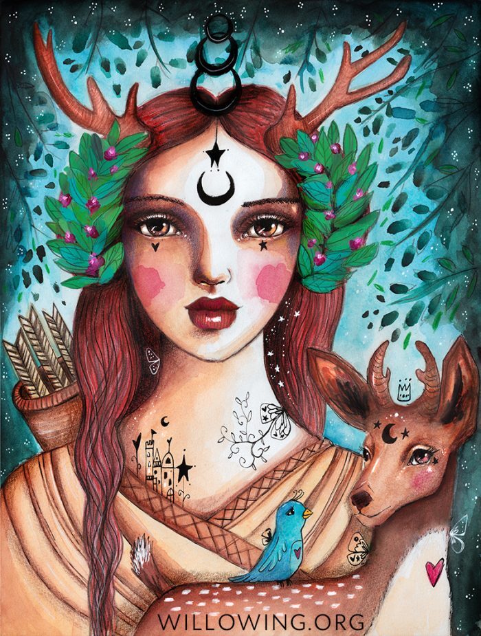 Goddess of Nature - Original Painting