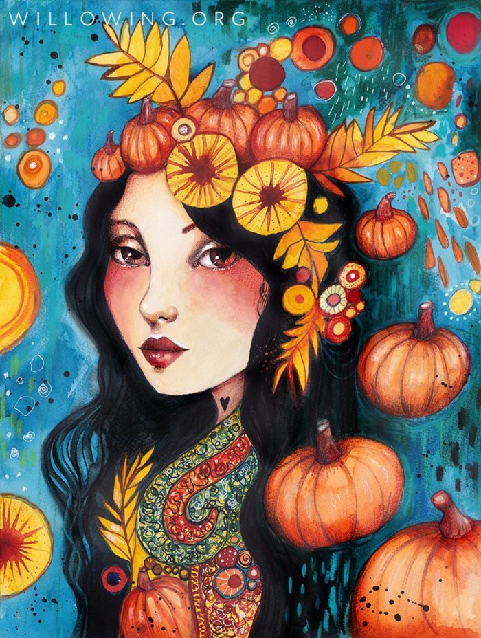 Halloween Goddess - Original Painting