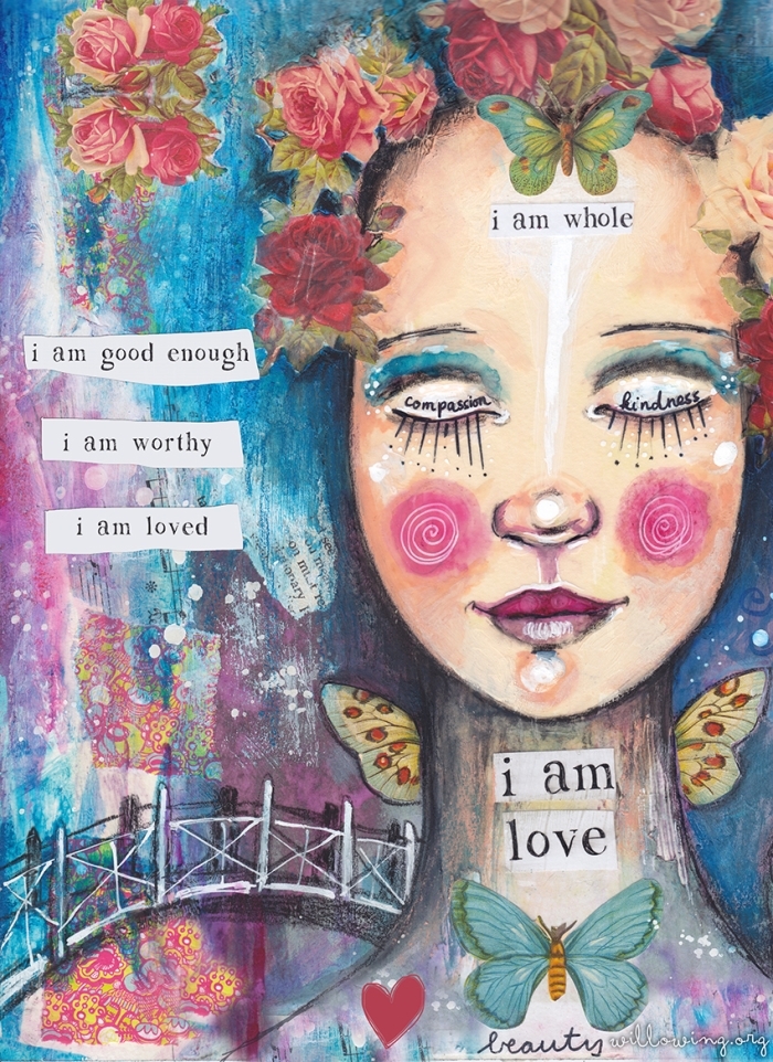 I Am Love - Limited Edition Hand Embellished Giclee Print