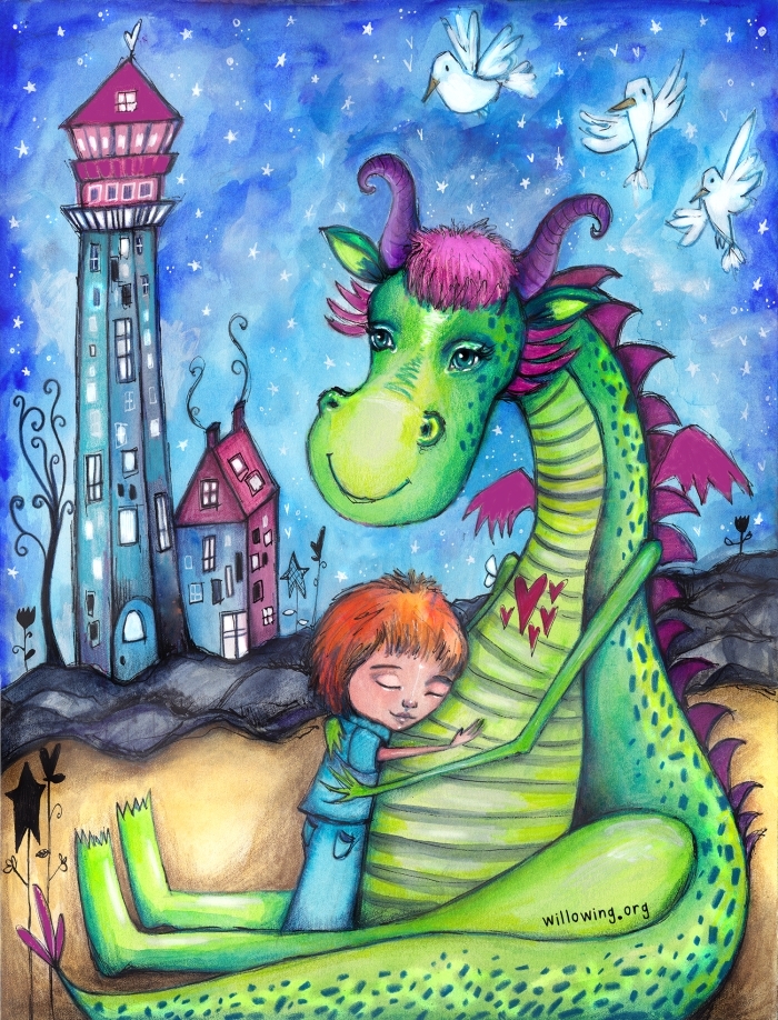 Elliot the Dragon - Original Painting