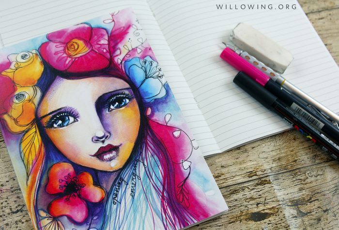 A5 Lined Notebook with Emerging Cover
