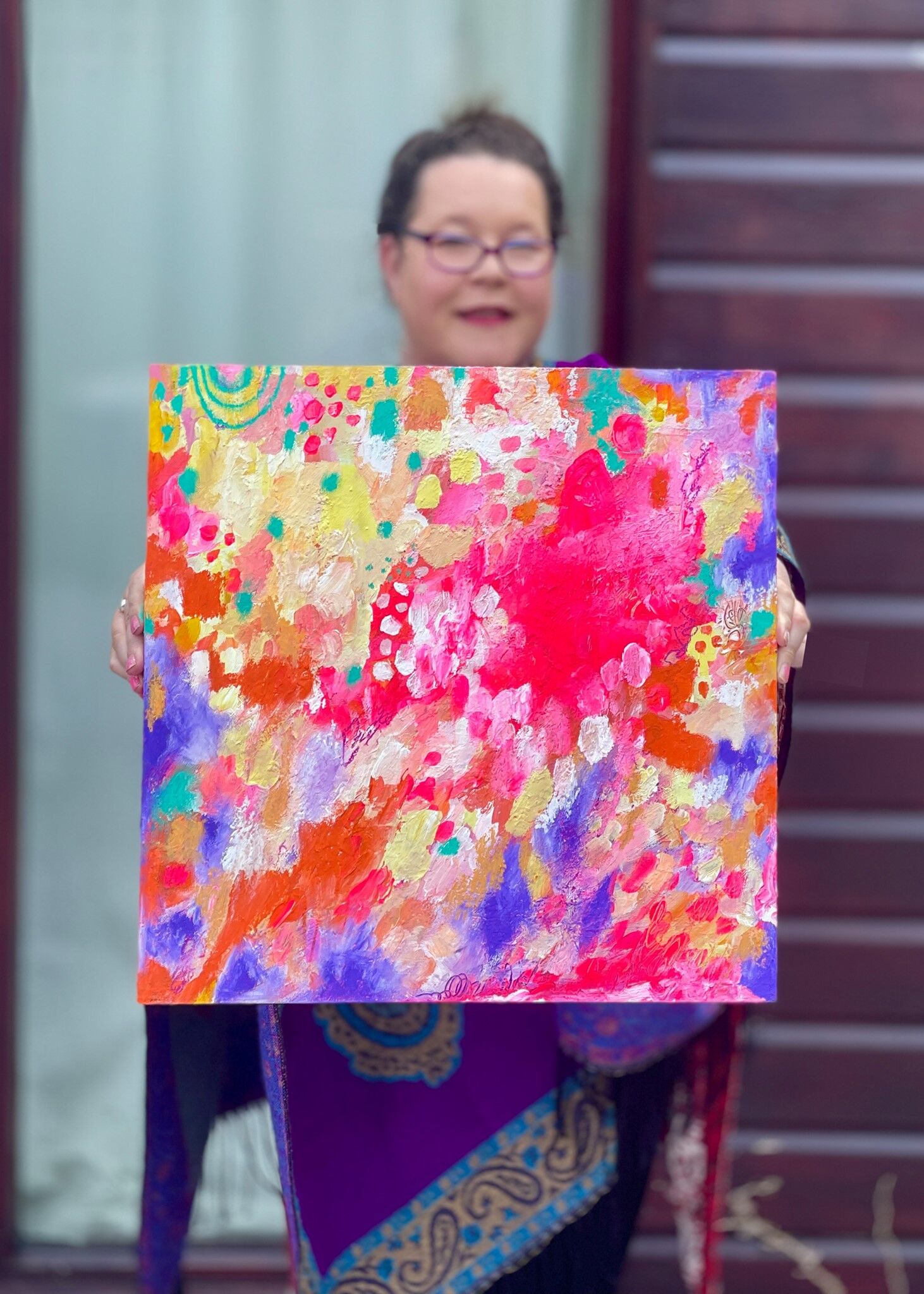 Made of Unicorns - Original Painting on Wood Panel - 20 x 20"