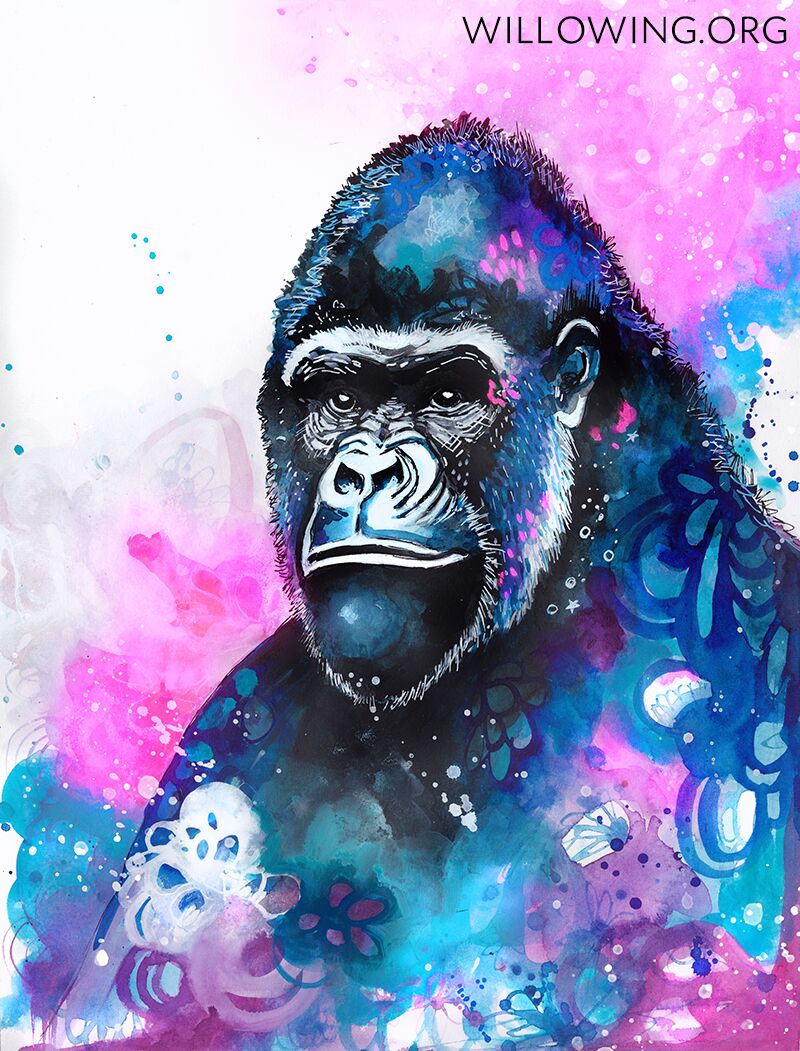 Majestic Gorilla - Original Painting
