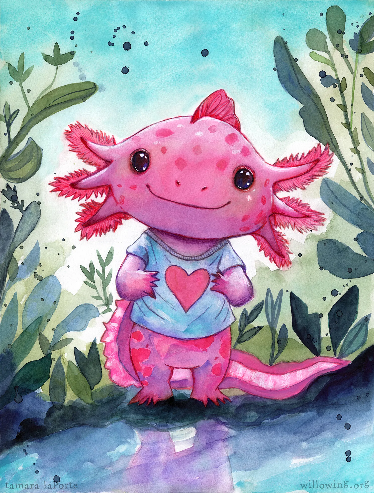 Axolotl - Original Painting