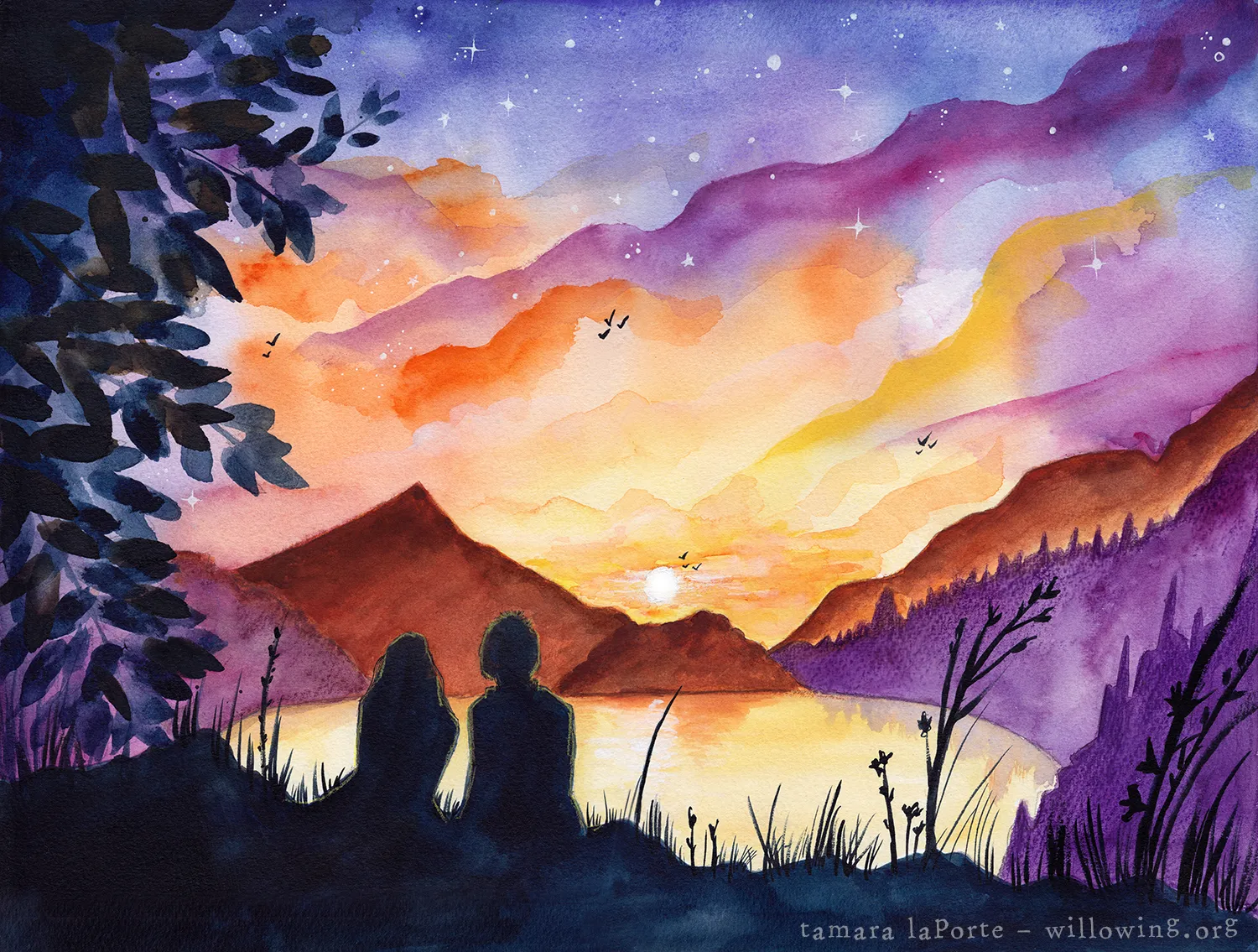 Sunset Love - Original Painting